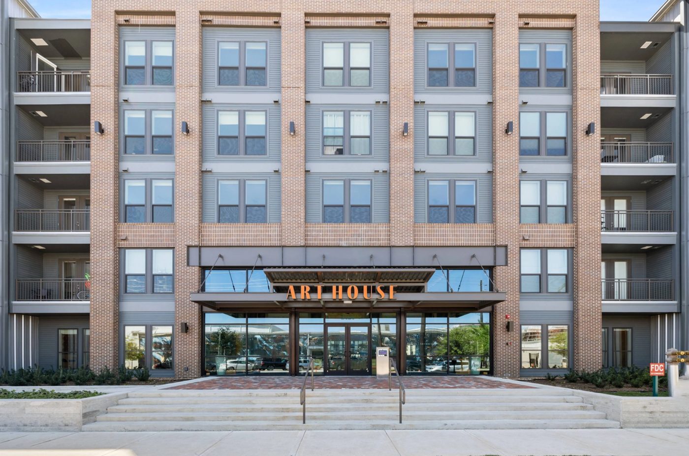 Art House Sawyer Yards apartment building entrance